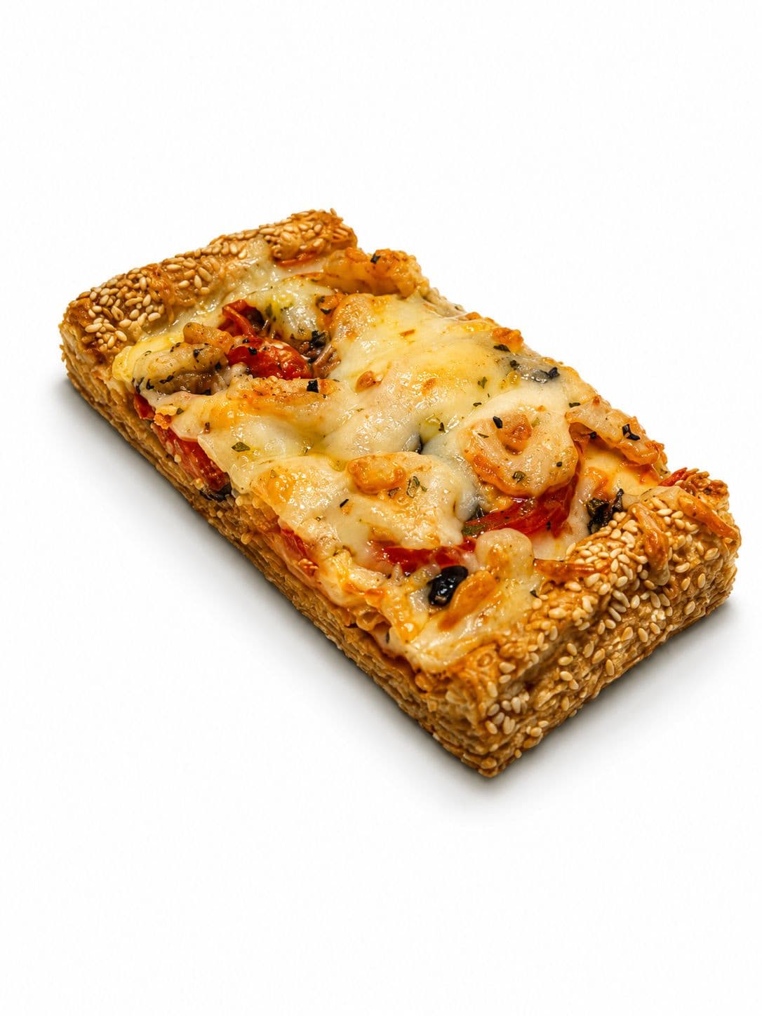 Feuilleté pizza aux fruits de mer